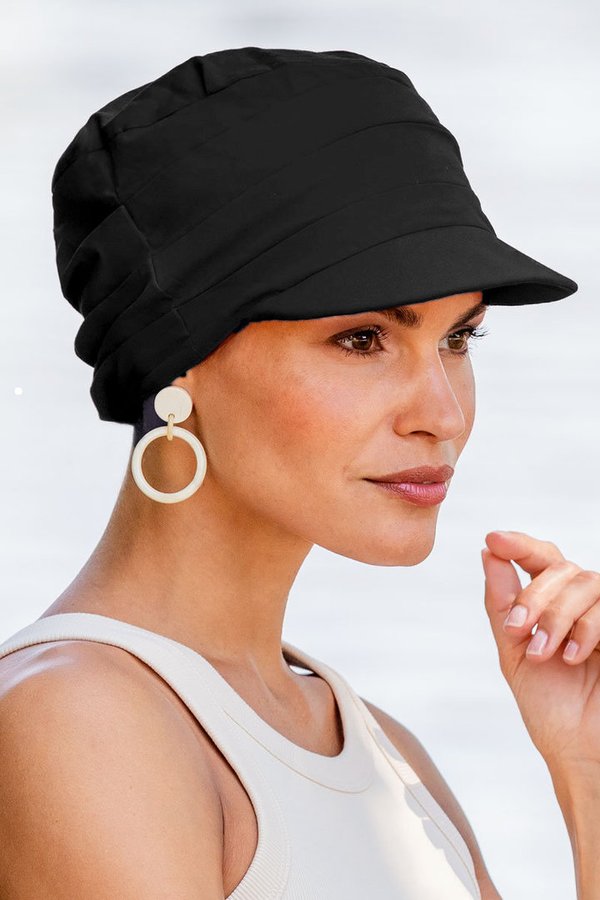 Belle Madame Lipallinen hattu / AURINKOHATTU  Väri musta